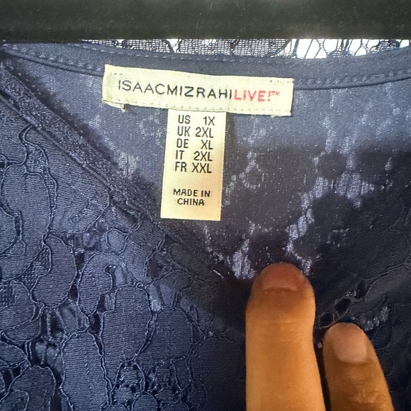Isaac Mizrahi Navy Lace Dress - Picture 4 of 5